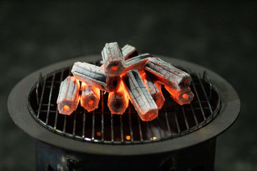 hexagonal hardwood charcoal