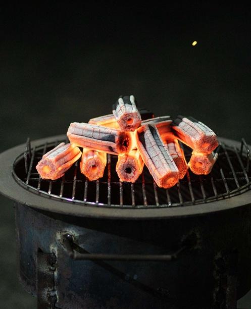 hexagonal hardwood charcoal